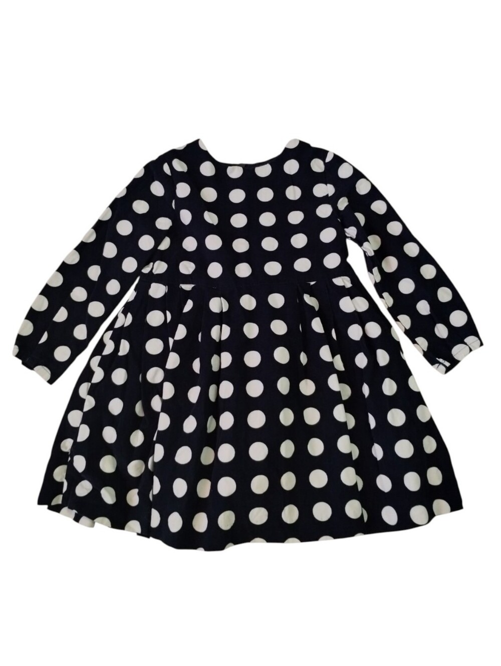 Jacadi Girl's 4 Polka Dot Velvet Long Sleeve Dress